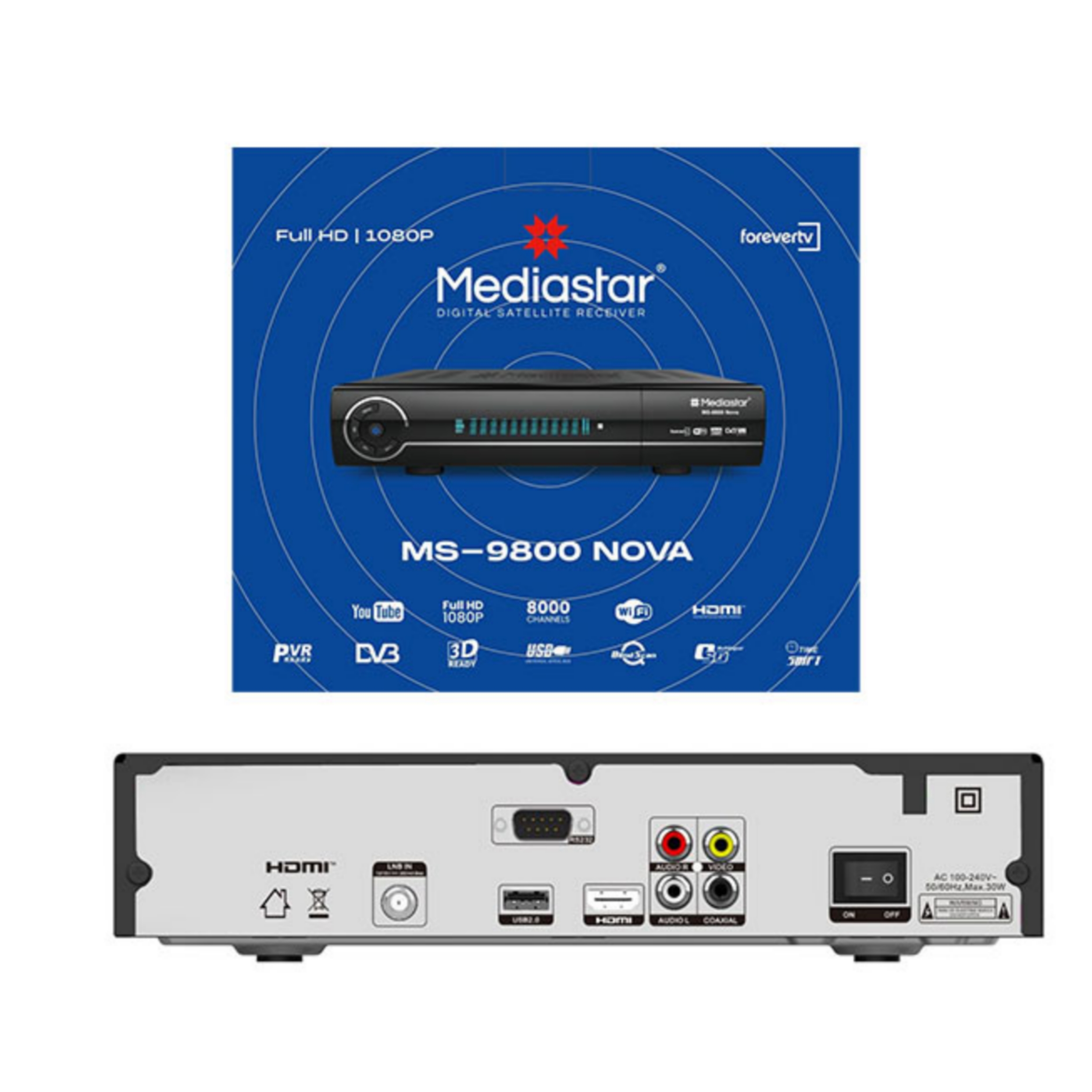 گیرنده دیجیتال مدیا استار مدل MS-9800 Nova