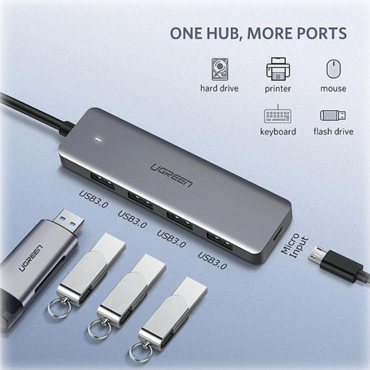 هاب 4 پورت USB 3.0 یوگرین مدل CM219-50985