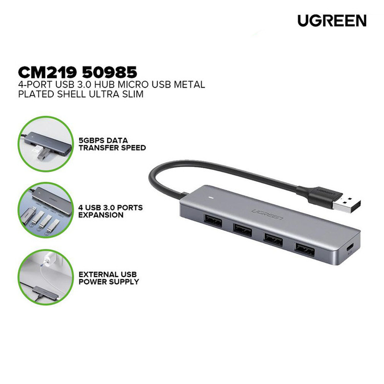 هاب 4 پورت USB 3.0 یوگرین مدل CM219-50985