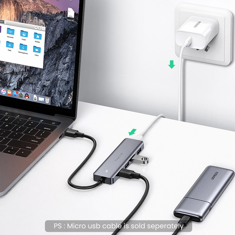 هاب 4 پورت USB 3.0 یوگرین مدل CM219-50985