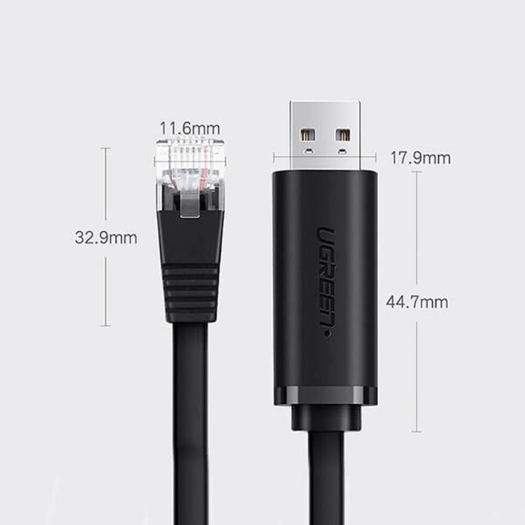 کابل تبدیل USB به RJ45 یوگرین مدل CM204-50773 طول 1.5 متر