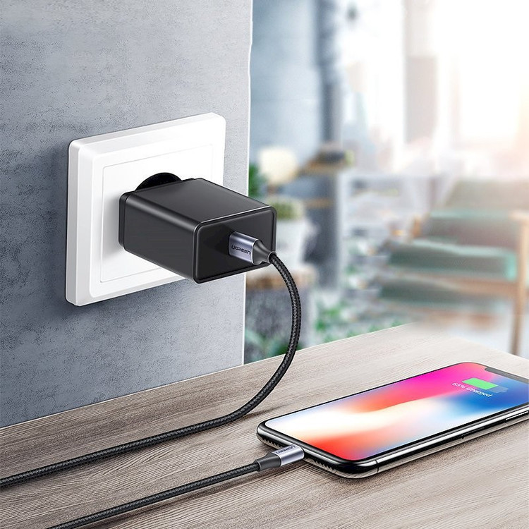 کابل تبدیل usb-c به لایتنینگ یوگرین مدل US304 طول 1 متر