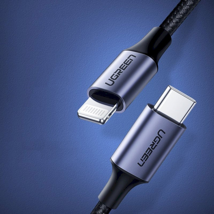 کابل تبدیل usb-c به لایتنینگ یوگرین مدل US304 طول 1 متر