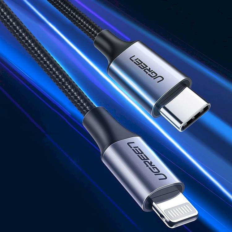 کابل تبدیل usb-c به لایتنینگ یوگرین مدل US304 طول 1 متر