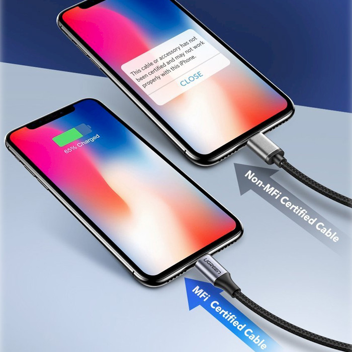 کابل تبدیل usb-c به لایتنینگ یوگرین مدل US304 طول 1 متر