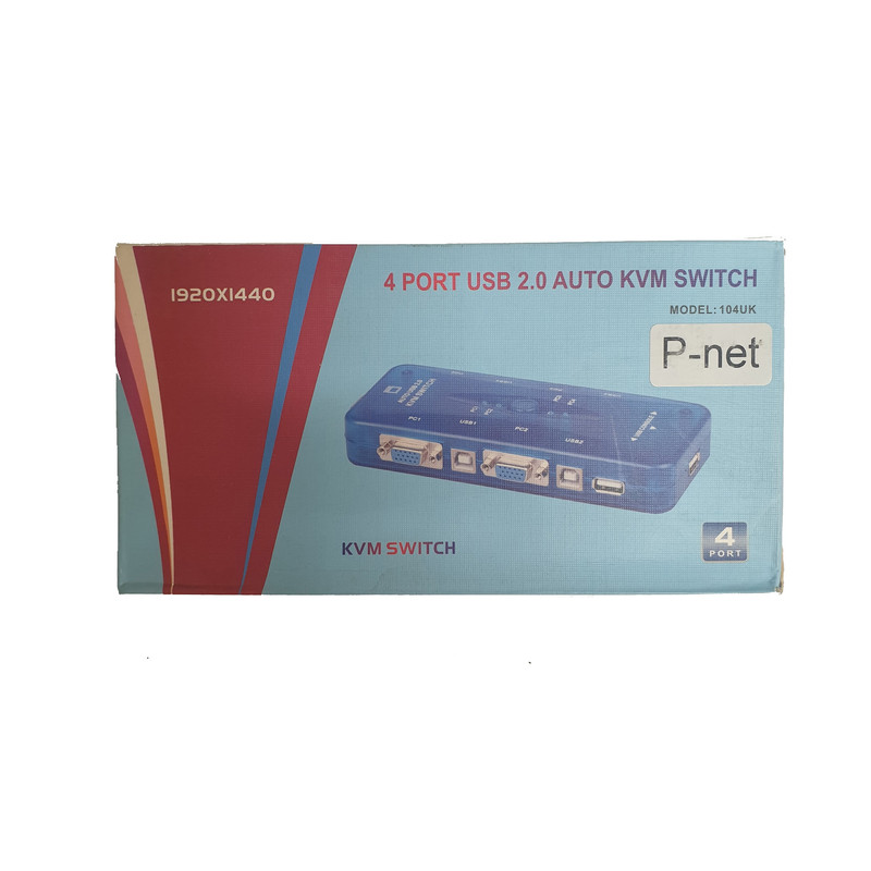 سوئیچ چهار پورت USB پی نت مدل 104UK