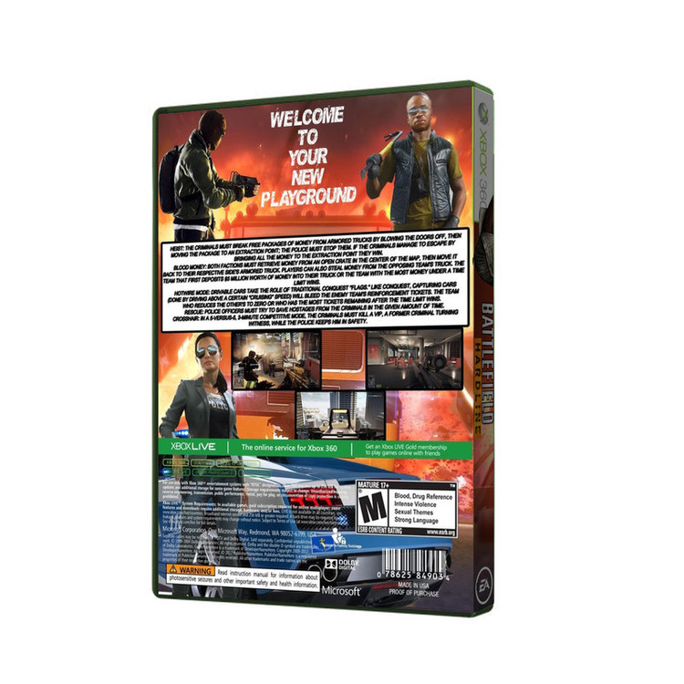 بازی Battlefield hardline مخصوص XBOX 360