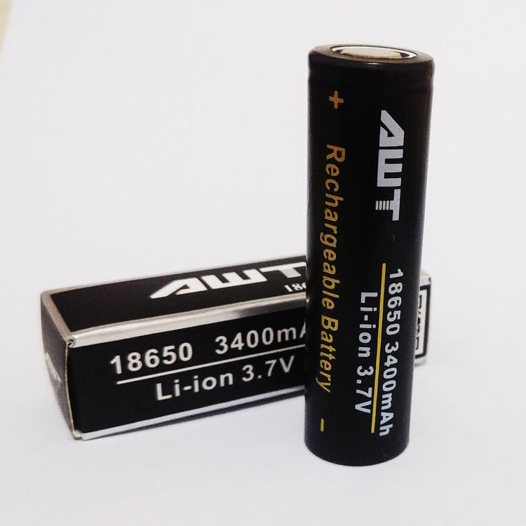 باتری لیتیوم یون قابل شارژ ای دبلیو تی مدل LI-ION-18650 ظرفیت 3400 میلی آمپرساعت