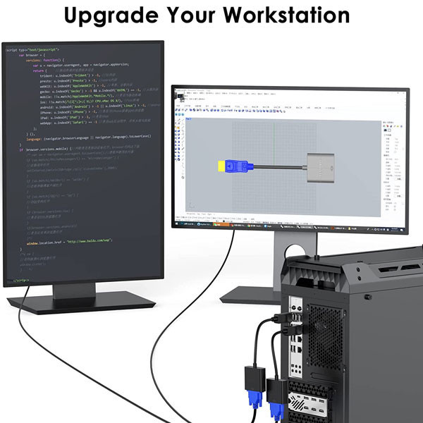 مبدل Display Port به VGA ایلون مدل CV1003