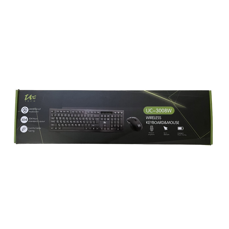 کیبورد و ماوس بی سیم یوسیتک مدل UC-3008W