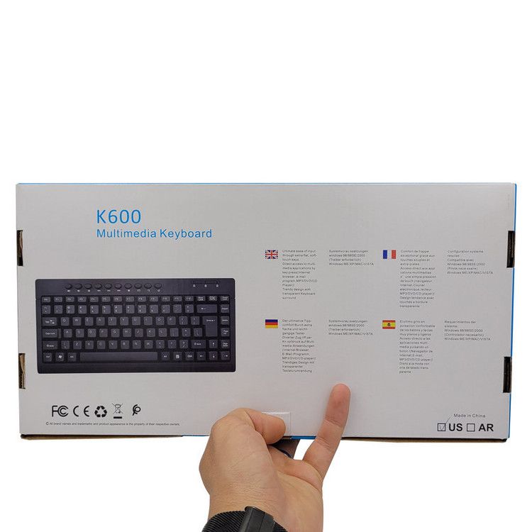 کیبورد اچ پی مدل K600 MINI MULTIMEDIA