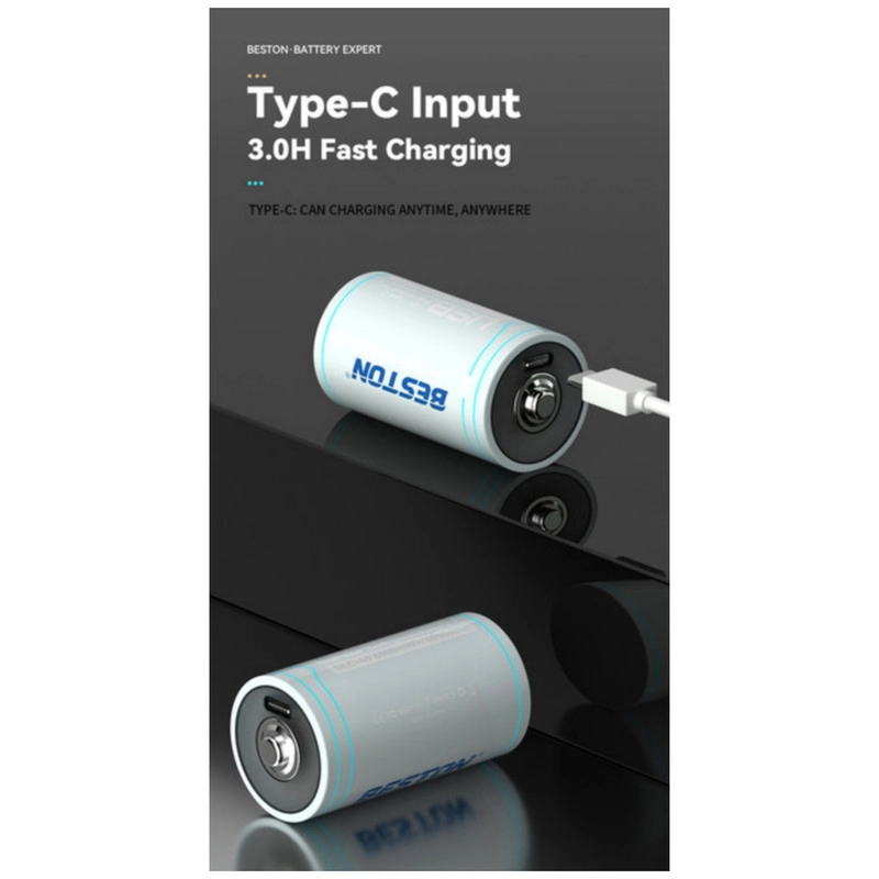باتری قابل شارژ D بستون مدل USB-TYPE C-CHARGING