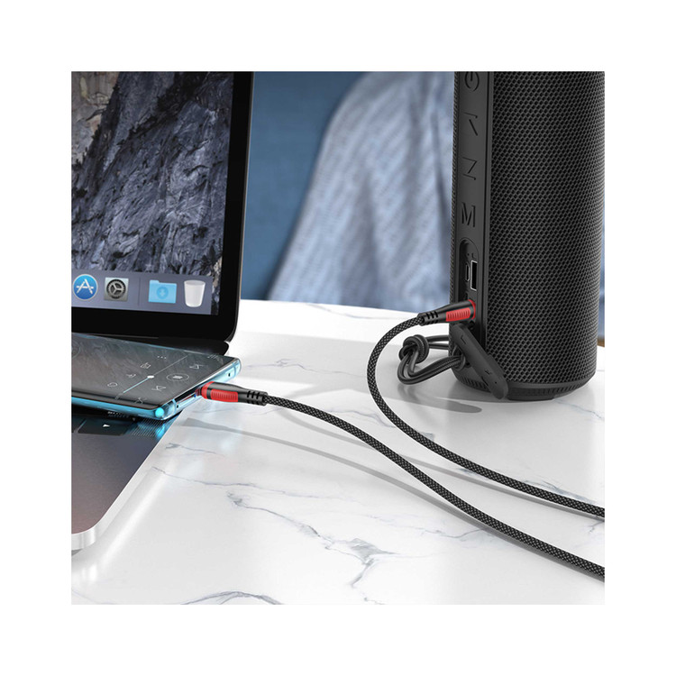 کابل تبدیل USB-C به جک 3.5 میلی متری بروفون مدل BL14 طول 1 متر