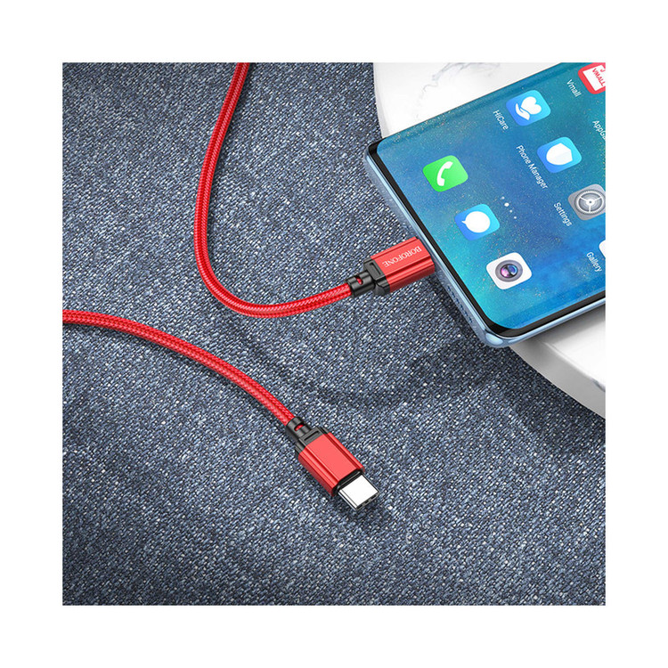 کابل USB-C بروفون مدل BX87 60W طول 1 متر