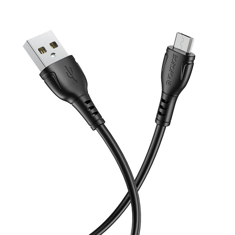 کابل تبدیل USB به MicroUSB بروفون مدل BX51 طول 1 متر - سفید