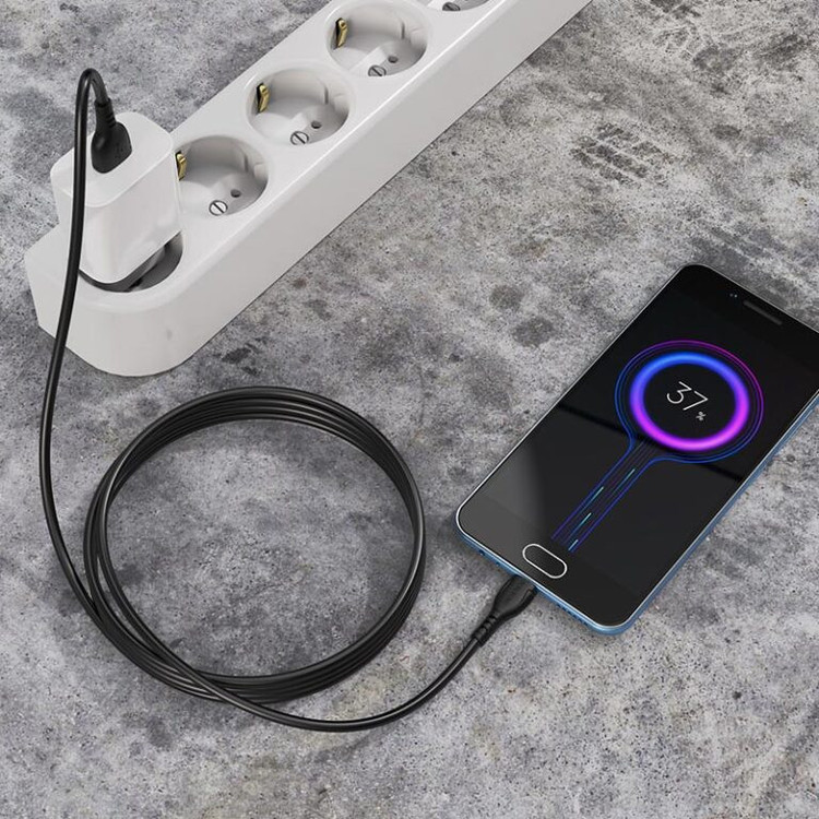 کابل تبدیل USB به MicroUSB بروفون مدل BX51 طول 1 متر