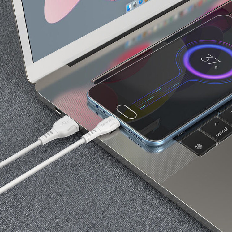 کابل تبدیل USB به MicroUSB بروفون مدل BX51 طول 1 متر