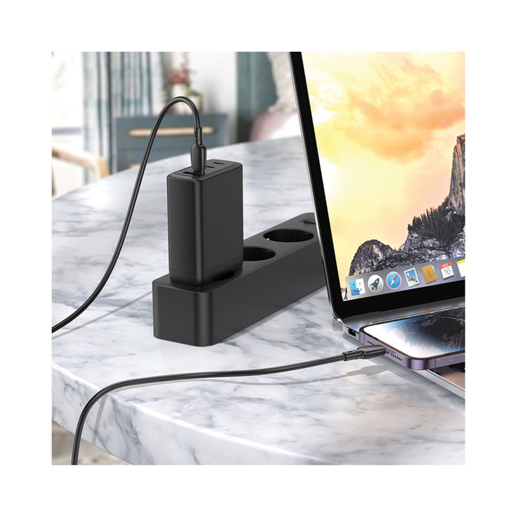 کابل تبدیل USB-C به لایتنینگ بروفون مدل BX93 20W طول 1 متر