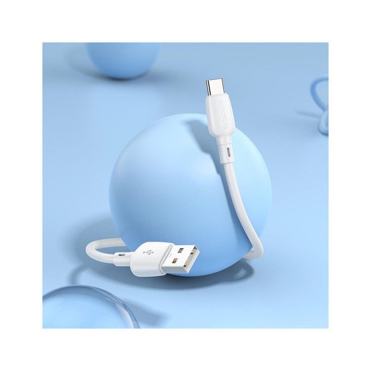 کابل تبدیل USB به USB-C بروفون مدل BX93 27W طول 0.25 متر