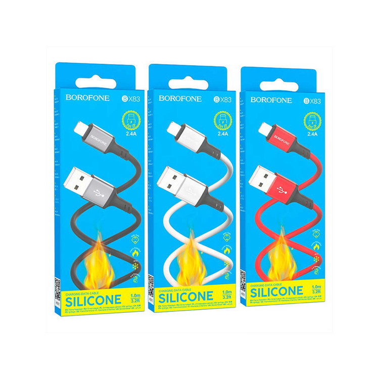 کابل تبدیل USB به لایتنینگ بروفون مدل BX83 طول 1 متر