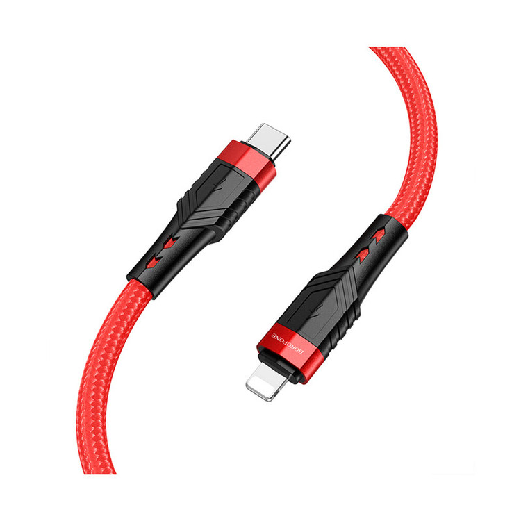 کابل تبدیل USB-C به لایتنینگ بروفون مدل BU35 20W طول 1.2 متر