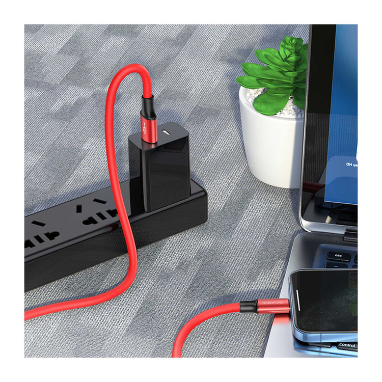 کابل تبدیل USB به لایتنینگ بروفون مدل BX82 طول 1 متر