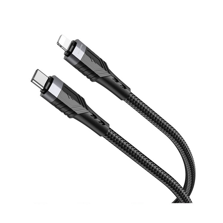 کابل تبدیل USB-C به لایتنینگ بروفون مدل BU35 20W طول 1.2 متر