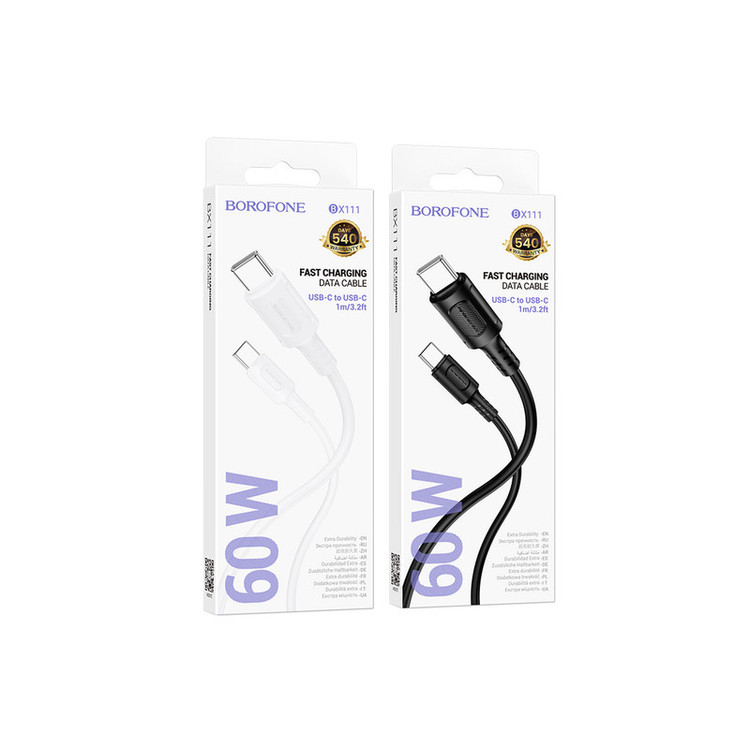 کابل تبدیل USB-C بروفون مدل BX111 60W طول 1 متر