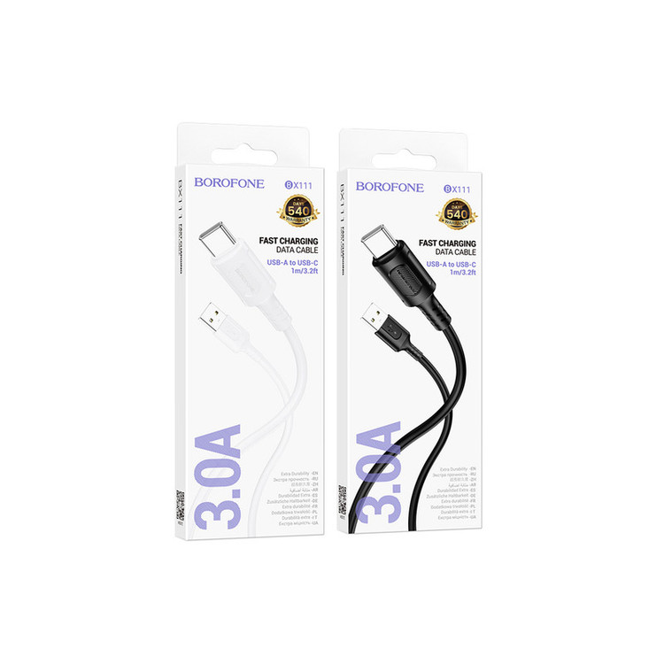 کابل تبدیل USB به USB-C بروفون مدل BX111 طول 1 متر