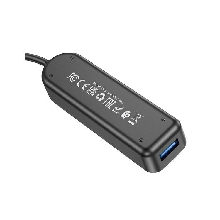 هاب 4 پورت USB-C بروفون مدل DH5 4IN1 طول 0.2 متر