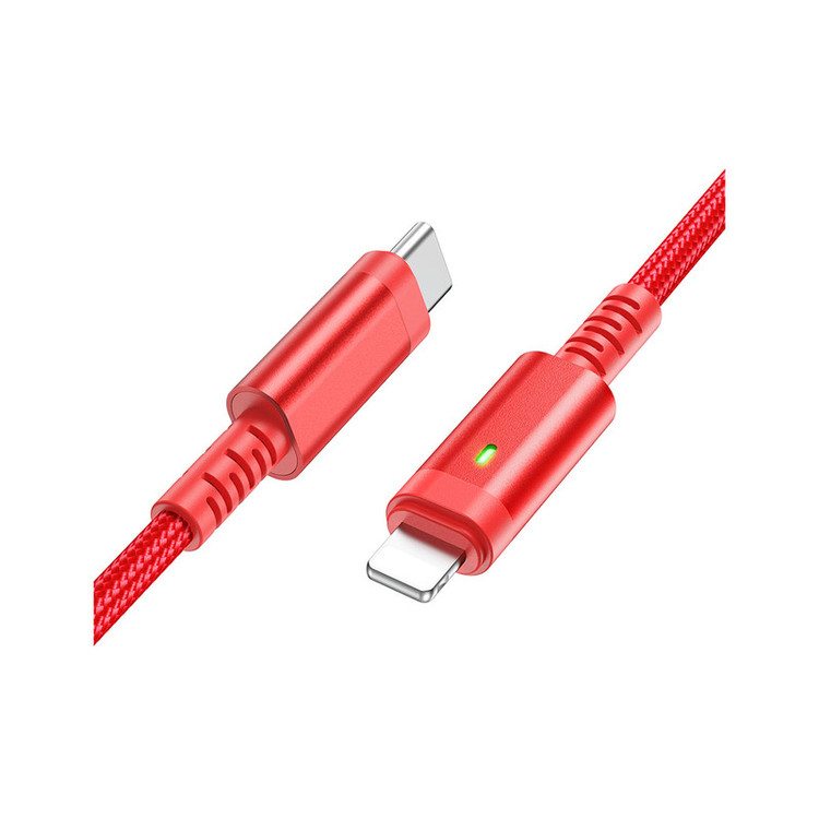 کابل تبدیل USB-C به لایتنینگ بروفون مدل BU38 20W طول 1.2 متر