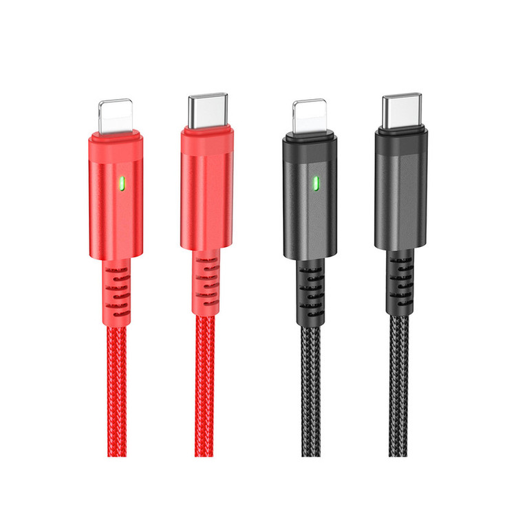 کابل تبدیل USB-C به لایتنینگ بروفون مدل BU38 20W طول 1.2 متر