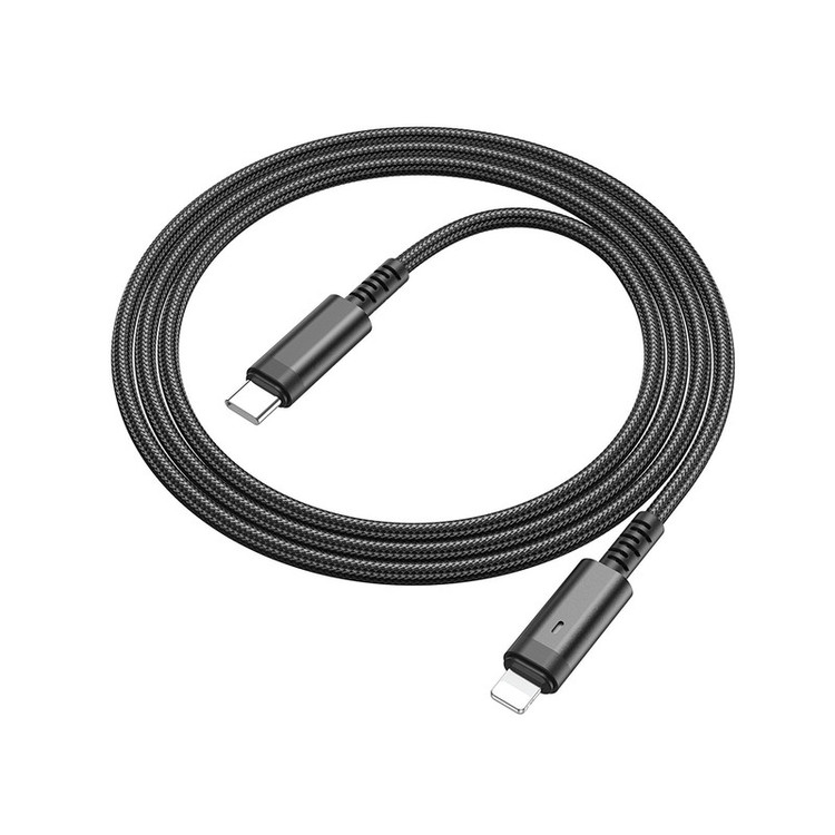 کابل تبدیل USB-C به لایتنینگ بروفون مدل BU38 20W طول 1.2 متر