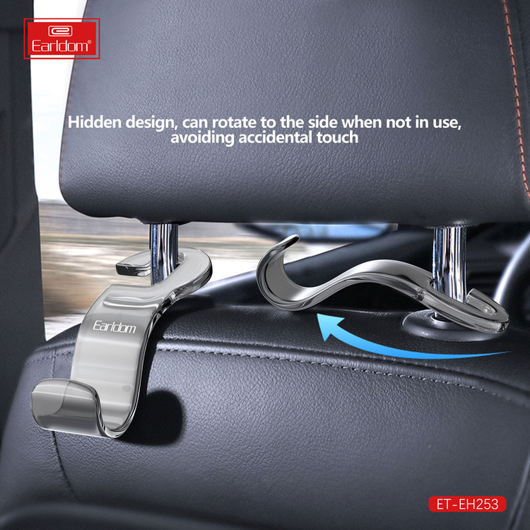 قلاب پشت صندلی خودرو ارلدام مدل VEHICLE HOOK EH253 بسته دو عددی