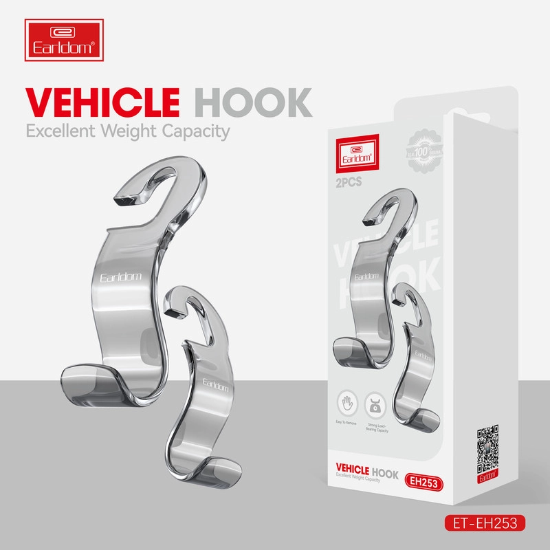 قلاب پشت صندلی خودرو ارلدام مدل VEHICLE HOOK EH253 بسته دو عددی