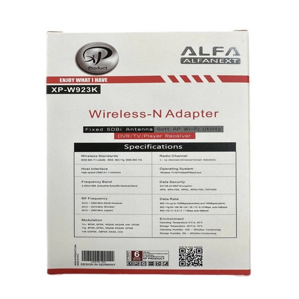 کارت شبکه بی سیم ایکس پی-پروداکت مدل XP-W923K