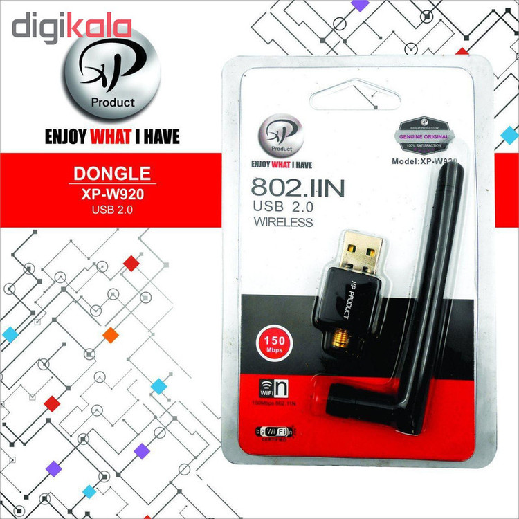 کارت شبکه USB بیسیم ایکس پی پروداکت مدل XP-W920