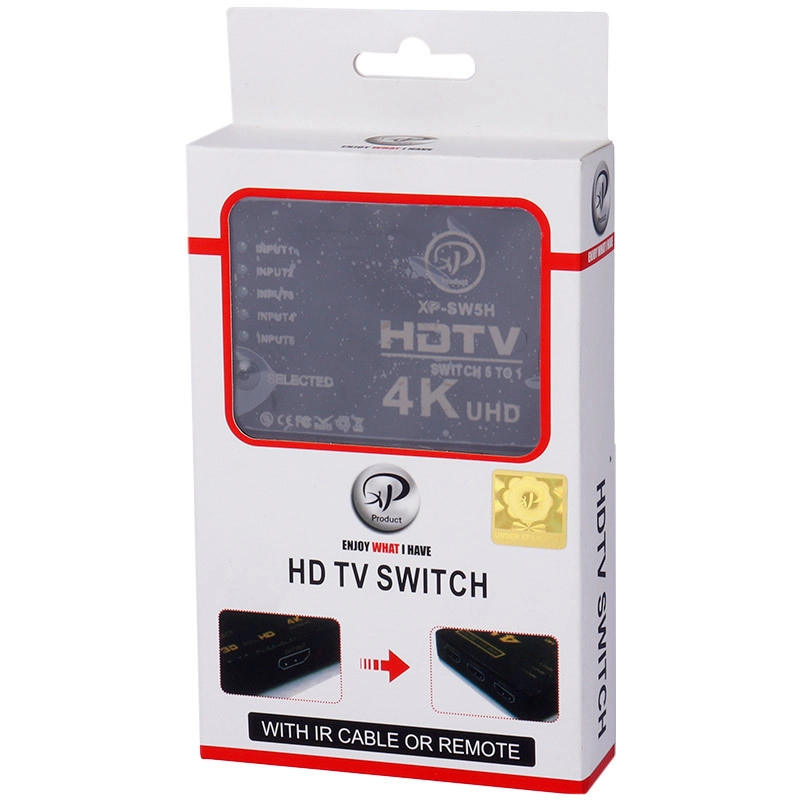 سوئیچ 5 پورت HDMI ایکس پی مدل XP-SW5H