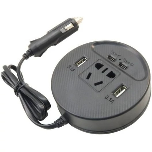 اینورتر خودرویی 150 وات 12/24vdc به 220vac مدل 1667
