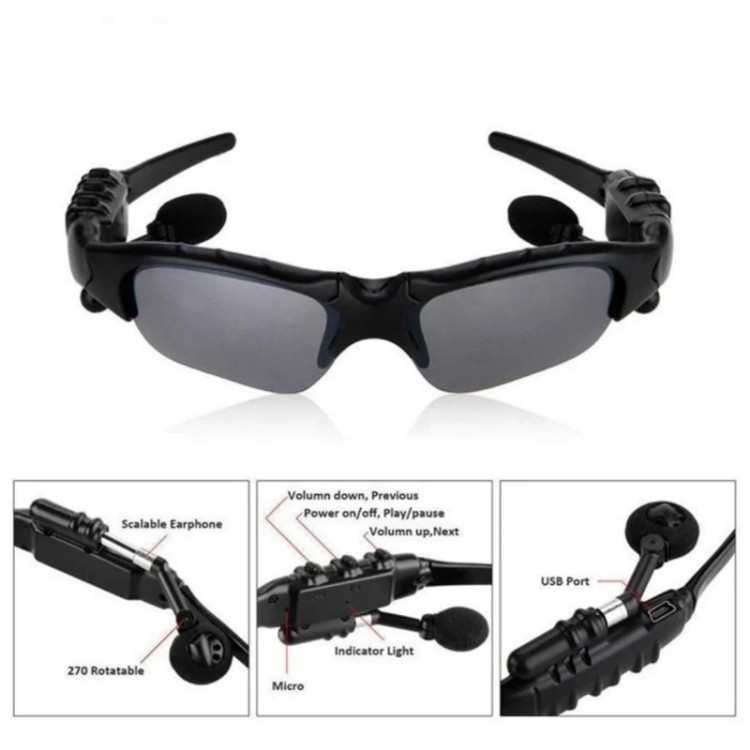 هدفون طرح عینک آفتابی مدل sunglasses