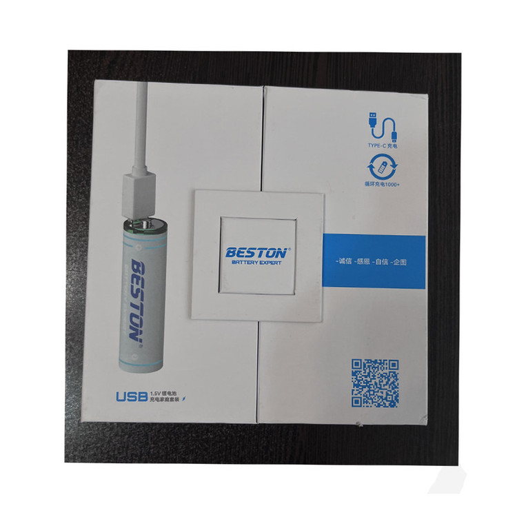 باتری لیتیومی قابل شارژ بستون مدل USB-TYPE LI-ION مجموعه 12 عددی