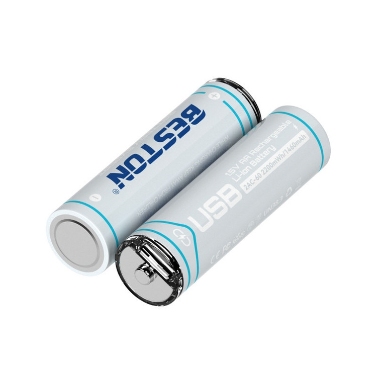 باتری لیتیومی قابل شارژ بستون مدل USB-TYPE LI-ION مجموعه 12 عددی