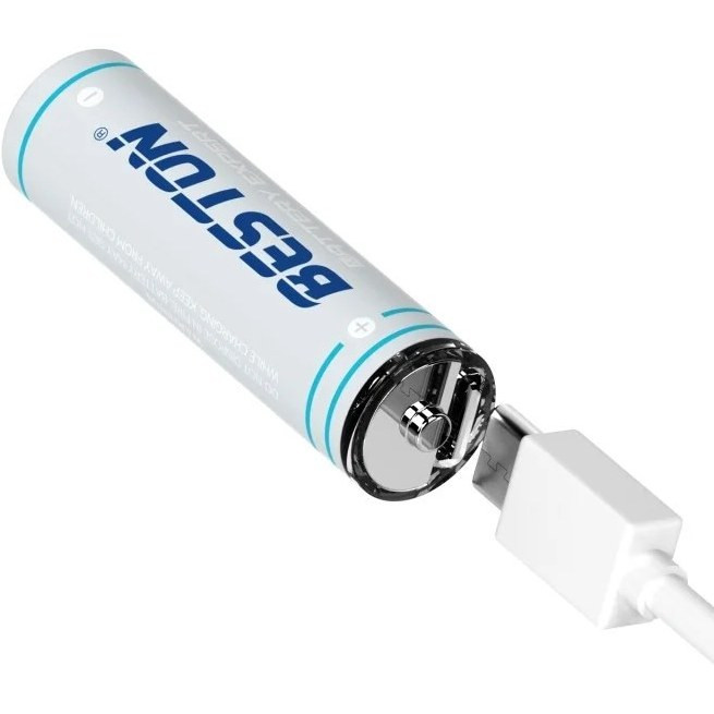 باتری لیتیومی قابل شارژ بستون مدل USB-TYPE LI-ION مجموعه 12 عددی