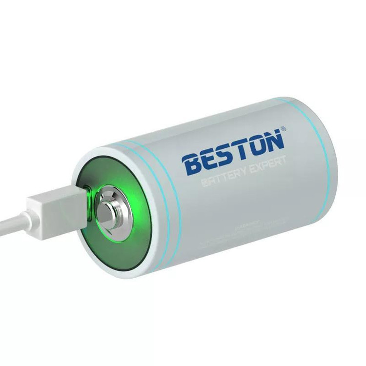 باتری قابل شارژ C/D بستون مدل USB-TYPE C بسته چهار عددی