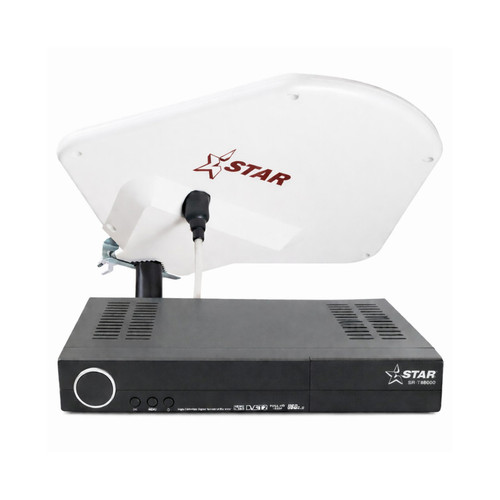گیرنده دیجیتال مدل STAR.HEVC.SR88000 به همراه آنتن هوایی STAR