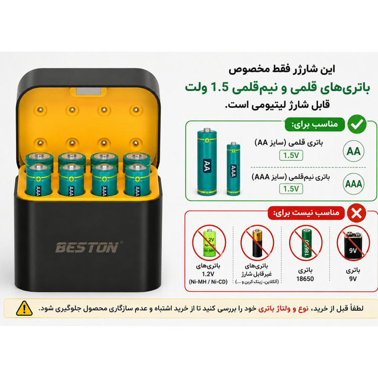 شارژر باتری لیتیومی بستون مدل M7037